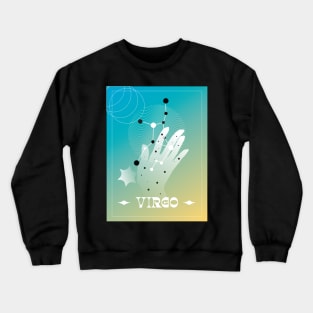 Virgo Zodiac Art Crewneck Sweatshirt